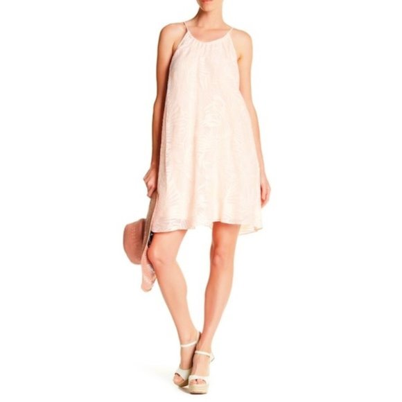 Calypso St. Barth Dresses & Skirts - Calypso St. Barth Pinkish Burnout Halter Dress M